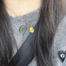 亮冠999足金仙女KT貓吊墜女黃金天使凱蒂貓丘比特魔法棒鎖骨鏈送女友 小版仙女KT貓約0.6-0.7g+S925鏈 曬單實(shí)拍圖