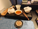 鈺銓龍門(mén) 冰種玉瓷公道杯茶漏組 德化白瓷素燒薄胎手柄茶海分茶器過(guò)濾組合冰種薄胎手柄茶海280ml+茶漏組 曬單實(shí)拍圖