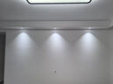 雷士照明（NVC）雷士cob防眩小山丘射燈嵌入式客廳背景墻過(guò)道家用吊頂無(wú)主燈設(shè)計(jì) 防眩射燈白杯【白光6000K】 10W【開(kāi)孔7.5-8cm】 曬單實(shí)拍圖