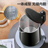 蘇泊爾（SUPOR）電水壺 雙層防燙燒水壺?zé)崴畨?.7L 全鋼無(wú)縫內(nèi)膽304不銹鋼電熱水壺SW-17J419 1.7L大容量 曬單實(shí)拍圖