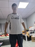 李寧短袖T恤情侶款夏季LOGO印花簡約棉質(zhì)美式復(fù)古圓領(lǐng)套頭上衣 【涼感】乳白色299-1 XL 曬單實拍圖