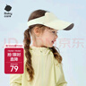 babycare兒童無(wú)痕防曬帽嬰兒帽子夏季寶寶遮陽(yáng)帽 芝士奶酪 寶寶款 曬單實(shí)拍圖