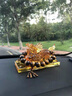 木普森麒麟汽車(chē)擺件車(chē)載車(chē)內(nèi)飾品貔貅大氣男士老公車(chē)上中控臺(tái)裝飾用品 琉璃麒麟【彩色+小虎眼石】 曬單實(shí)拍圖