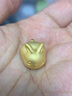 周大福藏金家系列 兔形包子足金黃金擺件(工費(fèi):420計(jì)價(jià))EOF1055 足金 約10.43g 曬單實(shí)拍圖