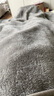 鉑吶苓披肩斗篷保暖秋冬季產(chǎn)婦月子加絨多用途學(xué)生辦公室午睡毯空調(diào)毛毯 多功能披肩-灰白格 100*140cm 曬單實(shí)拍圖