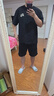 杰克·瓊斯（JACK&JONES）男裝25年短袖T恤男士夏季重磅純棉潮流寬松復(fù)古印花圓領(lǐng)半袖t恤男 E43純黑色 3XL 曬單實(shí)拍圖