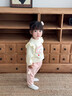 優(yōu)奇女童套裝秋裝2025新款洋氣兒童衛(wèi)衣小月齡寶寶褲子嬰兒衣服兩件套 杏色 80 曬單實拍圖