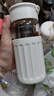 恩爾美（nRMEi）茶杯茶水分離杯磁彈泡茶玻璃水杯男士雙層防燙耐高溫高硼硅玻璃杯 【防燙外殼+茶倉+便攜提手】白色380ml 曬單實(shí)拍圖
