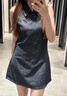 UR2025夏季新款女裝復(fù)古學(xué)院風(fēng)無(wú)袖牛仔連衣裙UYU850060 藍(lán)色 S 曬單實(shí)拍圖