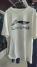 李寧（LI-NING）短袖t恤男春夏季新款潮流印花休閑寬松半袖女舒適情侶運動(dòng)文化衫 標準白 3XL 曬單實(shí)拍圖