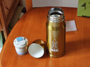 百春寶真空不銹鋼保溫杯頭火箭杯便攜學(xué)生創(chuàng  )意水杯瓶戶(hù)外運動(dòng)導炮彈 金色350豪生 曬單實(shí)拍圖