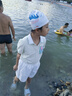 安踏兒童泳帽男女童長(zhǎng)發(fā)小孩不勒頭3-6-12歲護(hù)耳加大防水游泳帽硅膠 【小藍(lán)鯨】舒適無感/適用3-14歲 曬單實(shí)拍圖