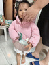 巴拉巴拉童裝寶寶羽絨服嬰兒外套冬季兒童上衣防水可愛萌男童女童 夢幻粉60311-白鴨絨 100 cm 曬單實拍圖