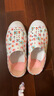 Skechers斯凱奇童鞋女童洞洞鞋沙灘鞋夏季一腳套印花透氣兒童涼鞋302114L 【雛菊】白色/粉紅色/WPK 35 曬單實拍圖