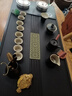 陶毓天然石材烏金石茶盤茶具套裝家用燒水電茶爐簡約輕奢一體石頭茶臺 06窗格70*40*3CM全太太電器套裝 曬單實拍圖