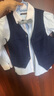 羅蒙兒童西服馬甲春秋男童花童禮服小主持人西裝坎肩表演出合唱服童裝 藏青馬甲 140 曬單實(shí)拍圖