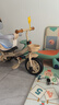麥豆兒童三輪車帶遮陽(yáng)蓬手推車寶寶腳踏車自行車嬰兒幼兒遛娃神器夏季 香檳色 鈦空輪 全蓬款 曬單實(shí)拍圖
