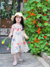 沐霓 女童民族風連衣裙夏季2025新款掛脖吊帶公主裙3-6歲女孩度假裙子 米杏色 100cm 曬單實拍圖