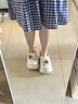 百慕傾臣 8cm厚底洞洞鞋女增高夏季外穿DIY新款護(hù)士沙灘防滑松糕包頭涼鞋 白色 36-37 正碼（內(nèi)長(zhǎng)230MM） 曬單實(shí)拍圖