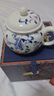 鐘家窯鐘家窯陶瓷茶壺 景德鎮(zhèn)名師萬海華老師純手繪青花斗彩花鳥泡茶壺 曬單實拍圖
