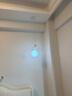 云舍（CLOUDHOUSE）全光譜LED兒童房床頭吊燈現(xiàn)代簡(jiǎn)約北歐長(zhǎng)線背景臥室卡通小吊燈 白色款 15CM 三色光 10W 曬單實(shí)拍圖