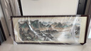 尚得堂手繪國畫山水畫富春山居圖風景畫現(xiàn)代客廳裝飾畫沙發(fā)背景墻掛畫 沙比利實木框-圓角胡桃色 裝裱218*88（推薦） 曬單實拍圖