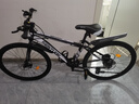 EG7山地自行車(chē)成人學(xué)生變速越野單車(chē)雙減震賽車(chē)26寸青少年男女 輻條【加厚車(chē)輪-加厚車(chē)架】黑白 26寸24速【適合：160-180CM】 曬單實(shí)拍圖