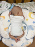 babycare嬰兒護(hù)肚圍新生兒童寶寶護(hù)肚子臍帶防著涼奶酪白2條裝16*17cm 曬單實(shí)拍圖