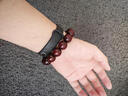 蔓笙小葉紫檀手串男士金絲順紋血檀木佛珠手鏈文玩串珠盤(pán)玩手把件禮物 12mm手串 建議男士 曬單實(shí)拍圖