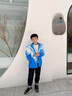 G.DUCKKIDS童裝兒童沖鋒衣三合一秋冬季男童外套春秋加厚漸變夾克上衣防風(fēng)衣 藍(lán)色 130尺碼7~8歲【120-130cm】 曬單實(shí)拍圖