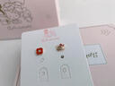 歐陽先生三麗鷗四葉草凱蒂貓女小眾設(shè)計(jì)感hellokitty貓耳飾耳環(huán) 凱蒂貓四葉草耳釘 曬單實(shí)拍圖