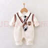 嬰幼兒連體衣純棉寶寶爬爬服無(wú)骨單排扣嬰兒秋季衣服長(zhǎng)袖春秋新款 小奶牛Z-4 73cm 曬單實(shí)拍圖