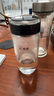 希諾單層玻璃杯男抗菌商務辦公泡茶杯子過濾車載水杯XN-9010 430mL 曬單實拍圖