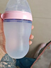 可么多么（como tomo）Comotomo奶瓶寬口徑硅膠防脹氣新生嬰兒大寶寶仿母乳 粉250標配3孔+吸管+手柄+清 曬單實拍圖