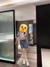 森馬（Semir）代露娃|短袖t恤女中長款印花上衣25夏寬松純棉套頭衫109325100032 曬單實拍圖