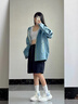 JEEP SPIRIT沖鋒衣女款2025新款防風防水戶外硬殼登山服山系高級感超好看外套 25636孔雀藍三防科技旗.艦.官.方 男女單沖 S 高檔品牌男裝 曬單實拍圖