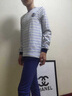 貓人男童純棉秋衣秋褲套裝中大童兒童學(xué)生女孩全棉保暖內(nèi)衣條紋棉毛衫 男款-灰色條紋【100%A類(lèi)純棉】 130 【推薦120-130cm/38-48斤】 曬單實(shí)拍圖