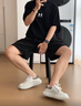 馬克華菲輕奢麥昆鞋子男鞋夏季2025新款透氣板鞋男運動鞋男女情侶款帆布鞋 冰川藍(lán) 情侶款 （送品牌襪子） 40 （男款）標(biāo)準(zhǔn)運動鞋碼 曬單實拍圖