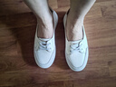拔佳（Bata）休閑鞋女春季商場新款牛羊皮通勤百搭輕便開車單鞋WRV57AA4七夕 米白 36 曬單實(shí)拍圖
