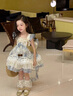 G.DUCKKIDS小黃鴨童裝洛麗塔公主裙女童裙子夏季兒童禮服連衣裙女孩子蓬蓬裙 藍(lán)色 100 尺碼2~3歲【90-100cm】cm 曬單實(shí)拍圖