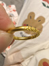 CRD克徠帝二生二世卷草紋戒指黃金婚戒三金足金999金戒指節(jié)日禮物 4g 11# 曬單實(shí)拍圖