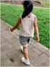 G.DUCKKIDS女童套裝2025夏季新款韓版女寶夏季鏤空背心吊帶上衣牛仔褲兩件套 熱售米白色套裝 三件套 100 身高90-100cm年齡3-4歲 曬單實拍圖