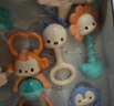 澳貝（auby）嬰幼兒童玩具牙膠手搖鈴新生兒禮盒+兔子安撫巾毛絨玩偶滿月禮物 曬單實拍圖