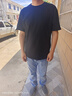 真維斯（Jeanswest）2件裝短袖t恤男款夏季重磅純棉打底衫男新款百搭大碼情侶純色半袖 【2件裝】白色(純色)+黑色(純色) L (175) (收藏加購優(yōu)先發(fā)) 曬單實拍圖