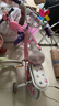 鳳凰兒童自行車(chē)女孩粉鉆芭蕾公主3-6-8-10-13歲小孩腳踏童車(chē)帶輔助輪 公主芭蕾-鉆石珠光粉-帶后座 14寸【建議身高90-120cm】 曬單實(shí)拍圖