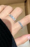 中國黃金碎碎冰情侶戒指男女求婚銀對戒七夕情人節(jié)禮物送女友老婆生日 碎碎冰情侶對戒【京速達】 曬單實拍圖