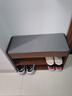 半隅雅居鞋架家用門(mén)口入戶(hù)簡(jiǎn)易多層室內(nèi)可坐防塵鞋柜收納置物架小窄換鞋凳 【回饋二層款】60*24原野橡木色 曬單實(shí)拍圖