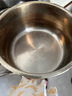 蘇泊爾（SUPOR）316L不銹鋼奶鍋寶寶輔食嬰兒兒童熱奶小湯鍋 煮面牛奶 燃?xì)怆姶艩t 【316蒸格】直徑 16cm 曬單實(shí)拍圖