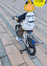 飛鴿兒童自行車(chē)3-4-6-10歲寶寶腳踏車(chē)男孩女孩童車(chē)超輕單車(chē) 【豪華減震款】一體輪 珍珠白 16寸【適合105-130CM】 曬單實(shí)拍圖