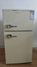 新飛復古冰箱小型家用 雙門(mén)小冰箱二門(mén)小戶(hù)型 宿舍冷藏冷凍兩用1-2人出租房電冰箱 乳白色 雙門(mén)-98升 一級能效 曬單實(shí)拍圖